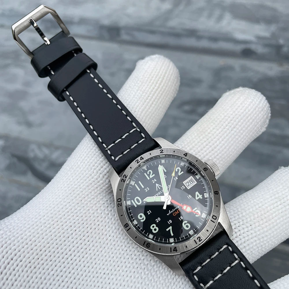 STEELFLIER Official SF792 GMT Mechanical Wristwatch, NH34 Movement, Super BGW9 C3 Luminous, 200M Waterproof Luxury Dive Watch