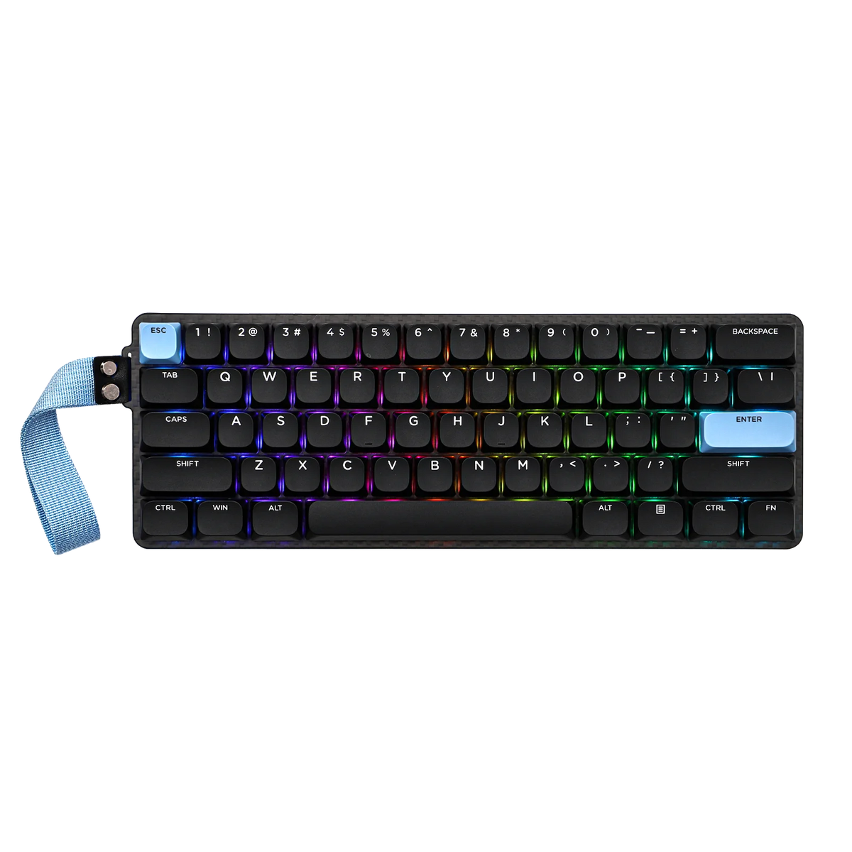 EPOMAKER Carbon60 60% QMK/VIA ANSI VIA Wired/Bluetooth 5.0/2.4GHz Wireless Portable Mechanical Keyboard Carbon Fiber Case
