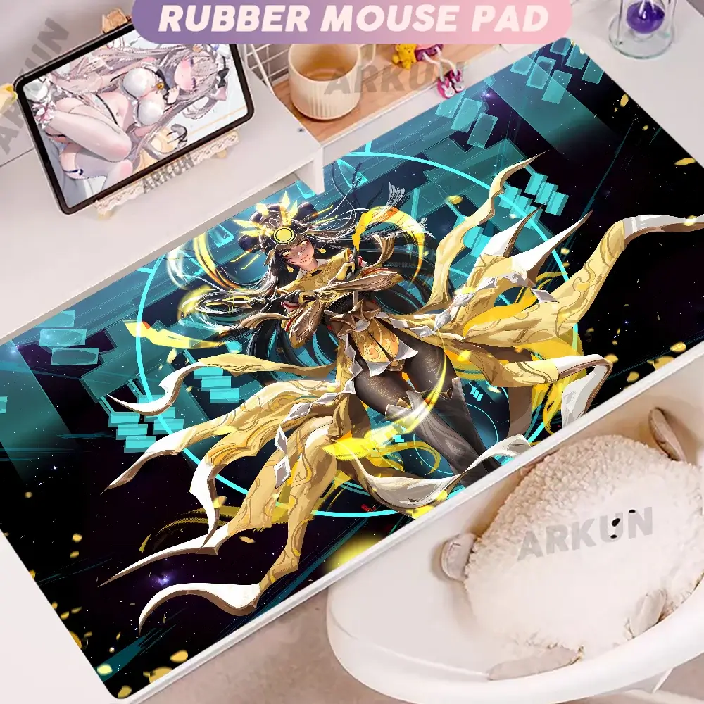 Fashion Large FPS 900x400 Anime Gaming Girl Overwatch Laptop Office Rubber Soft Desk Mat Gaming Mousepad XXL