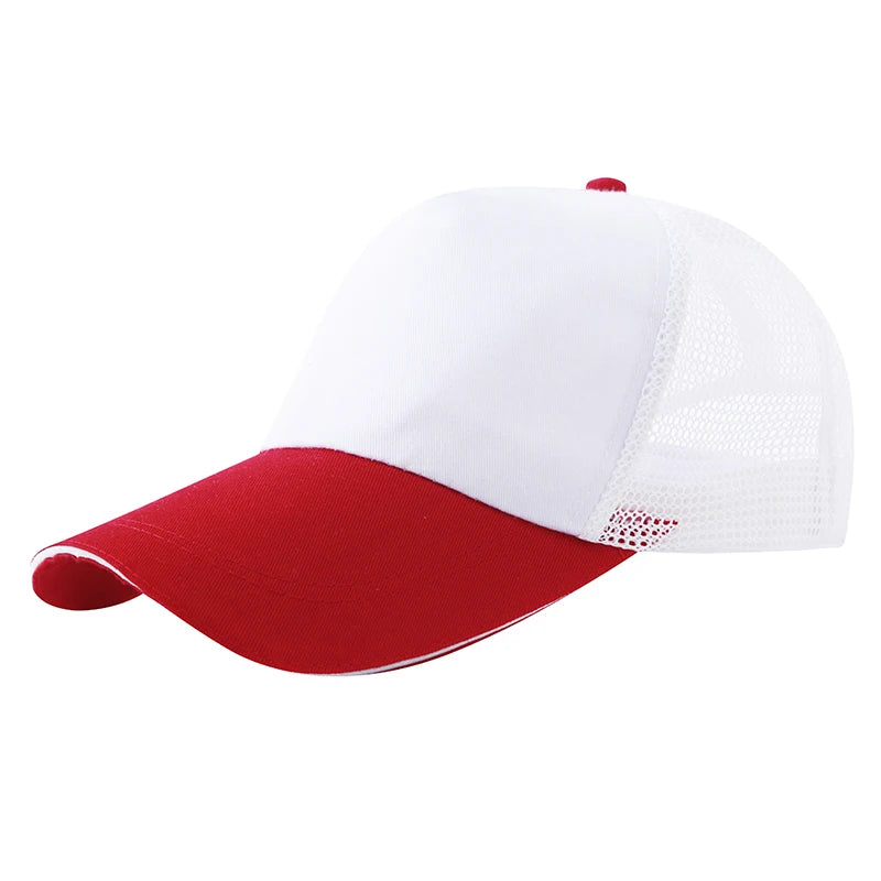 Customized baseball cap with printed logo contrasting duck tongue cap unisex personalized embroidered logo team culture hat