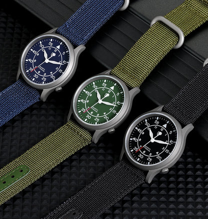 BERNY Titanium Watch For Men AR Coating Sapphire Fashion Wristwatch Luminous VH31 Ultra-thin Quartz Watch Waterproof 5ATM Watch