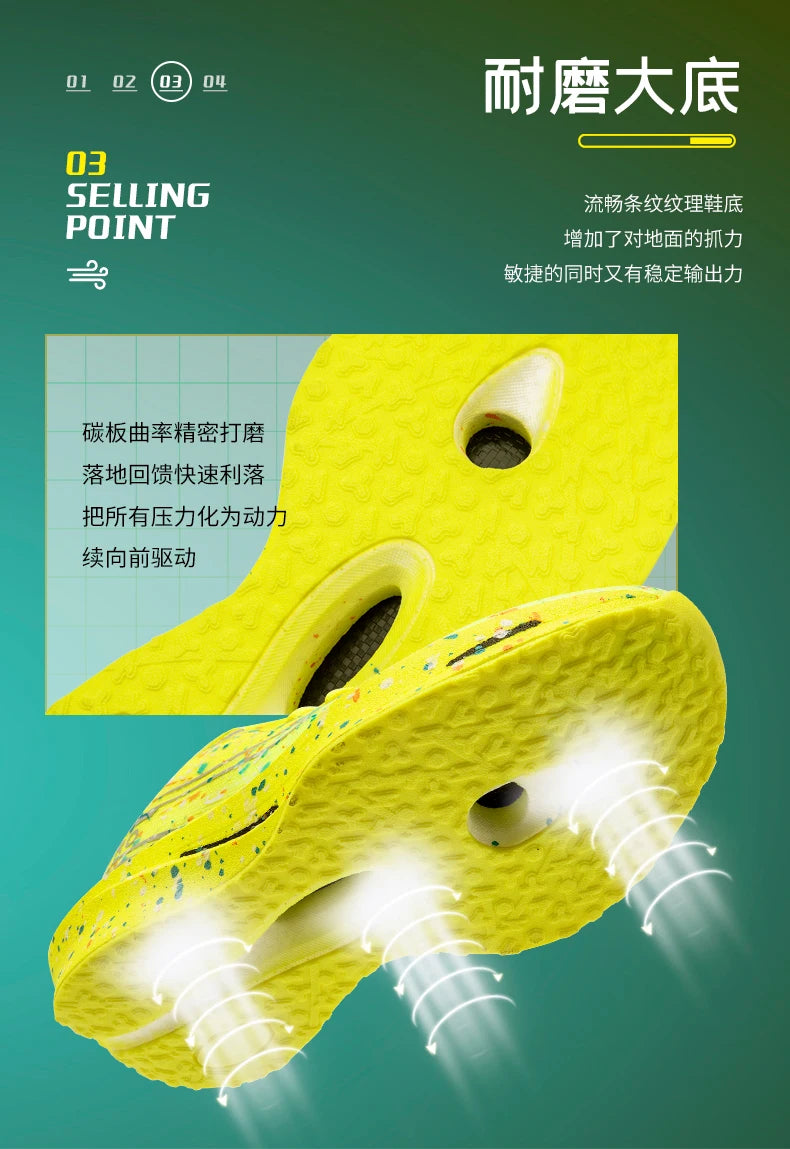 Ilmatyynyiset juoksukengät Juoksukengät Hiilikuitulevy Maraton Miesten Urheilu Hengittävät Kevyet Naisten Luistamattomat lenkkarit