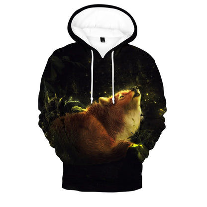 Hip Hop Popular Novelty Comfortable Fox 3D Print Hoodies Sweatshirts Men/Women Sweatshirt Adult/Child Casual Pullovers