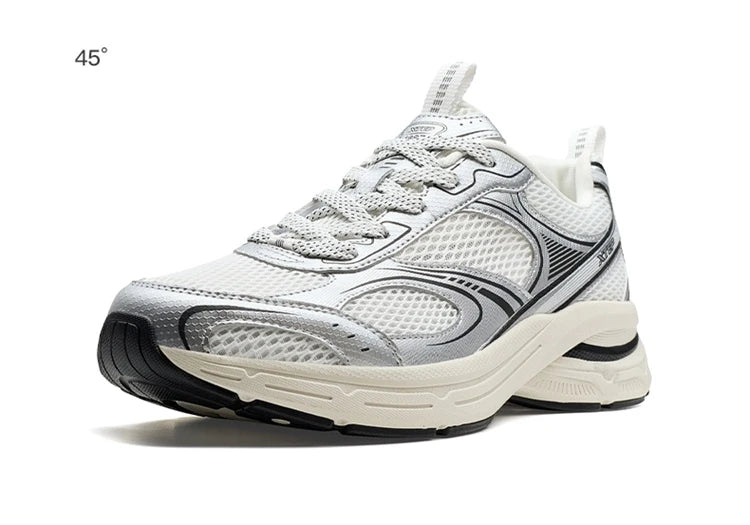 Xtep Y2K casual sneakers voor heren, comfortabele retro lichtgewicht hardloop- en sportschoenen voor koppels, winter, 874219320004