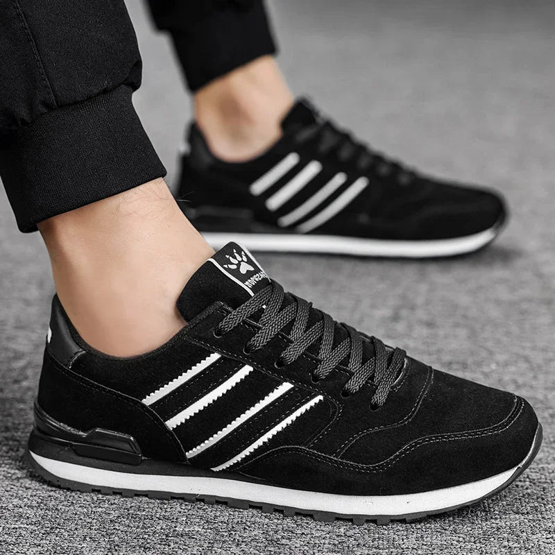 Męskie trampki Skórzane buty codzienne Jesienne oddychające buty męskie Płaskie buty męskie Męskie buty codzienne