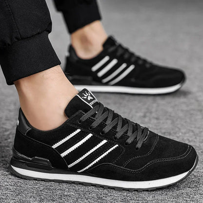Męskie trampki Skórzane buty codzienne Jesienne oddychające buty męskie Płaskie buty męskie Męskie buty codzienne