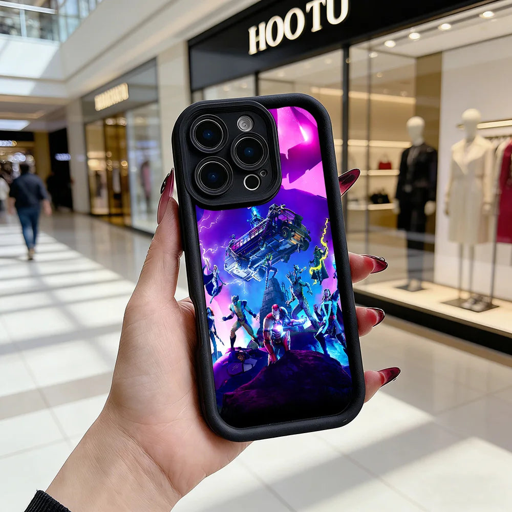Game Fortnite Handyhülle für Samsung Galaxy A17 A07 A06 A26 A16 A06 A35 A55 A25 A05s A15 A54 A34 A36 A24 4G 5G – weiche Rückseite