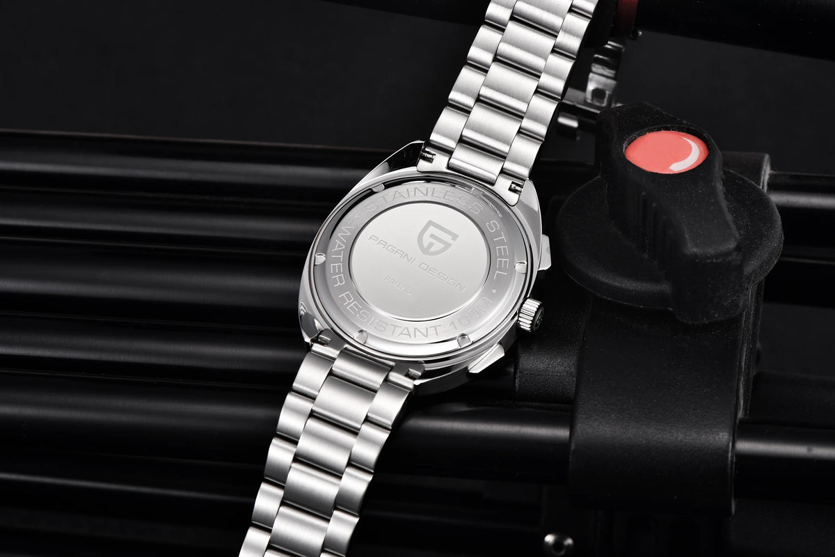 PAGANI DESIGN 2025 New Panda Dial Men Watches Luxury Quartz Watch For Men Japan VK63 Sport Chronograph Sapphire glass Wristwatch