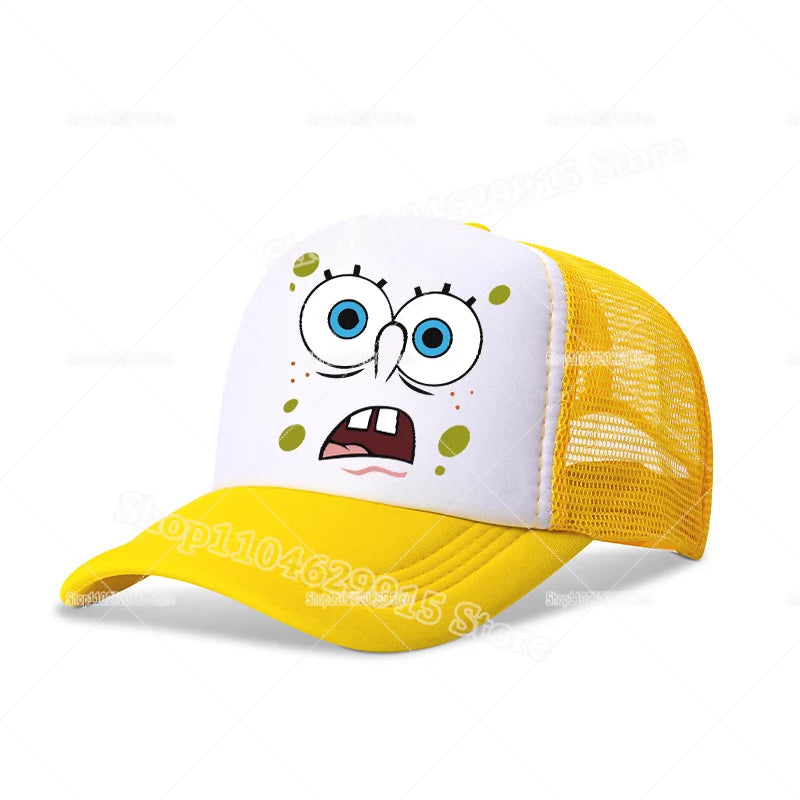 SpongeBobs SquarePants Baseball Cap Cartoon Anime Print Kids Adult Hat Summer Outing Athleisure Adjustable Sun Hats Fashion Gift