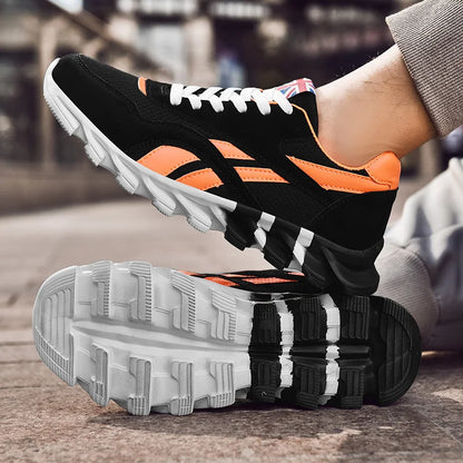 Men's Marathon Running Sports Shoes Casual Sneakers Soft Comfortable Training Shoes Wear-Resistant Sneakers for Men