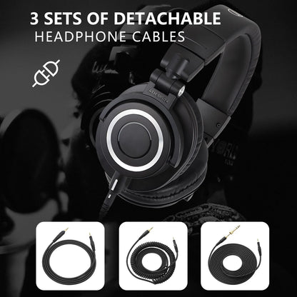 Sanpusen ATH-M50X Professional Studio Monitoring Headphones with 45mm Drivers for Clear Sound and Superior Isolation