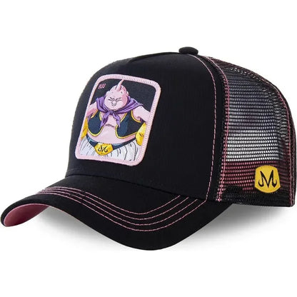 Kapa Dragon Ball Son Goku, bejzbolska kapa, poletna potovalna kapa s ščitkom, moška kapa z vezenjem, hip-hop kapa s ščitkom proti soncu, nastavljiva kapa v stilu »trucker«, mrežasta kapa