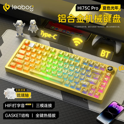 Leobog Hi75C Hi75 Hi75C Pro Aluminum Wireless Custom Mechanical Keyboard Kit Gaming Bluetooth 2.4G Wired Hotswap Gamer Keyboard