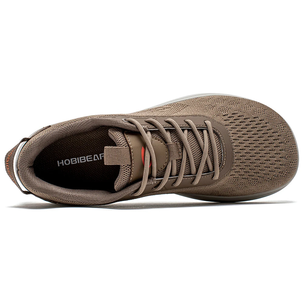 HOBIBEAR Dzianinowe buty typu „barefoot” – unisex, bez podbicia, z szerokim czubkiem, minimalistyczne, oddychające, codzienne buty do chodzenia