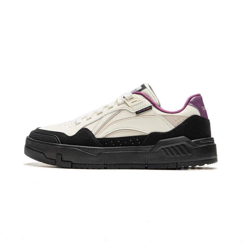 Li-Ning Women's COMMON 80s Lifestyle Shoes DUAL CUSHION Wearable Sport Shoes Classic Comfortable Li-Ning Leisure Sneakers AGCU158