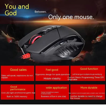 Bloody V7M kabelgebundene Maus RGB leichtes ergonomisches Design 4000dpi PC Büro E-Sports Gaming Makroprogrammierung Maus für CF LOL CS