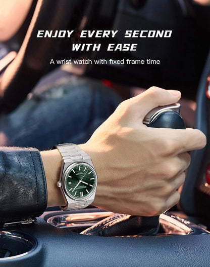 SPECHT&SOHNE New 37MM Men's Watches Luxury Automatic Watch For Men Rose Gold Stainless Steel Mechanical Wristwatch Waterproof