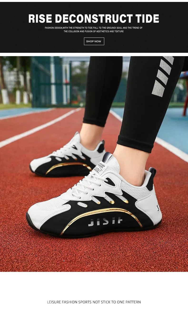 Fashionable Large Size Men's Sports Shoes Mesh Upper Breathable Comfortable Casual Sneakers Trendy Men's Footwear from China
