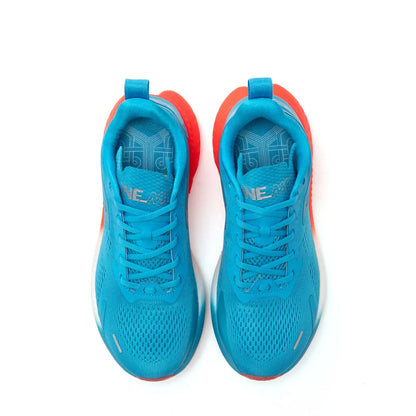 ONEMIX Nieuwe stijl herenhardloopschoenen voor herfst en winter, voor buiten, met demping, ademend, lichtgewicht en elastische sportschoenen