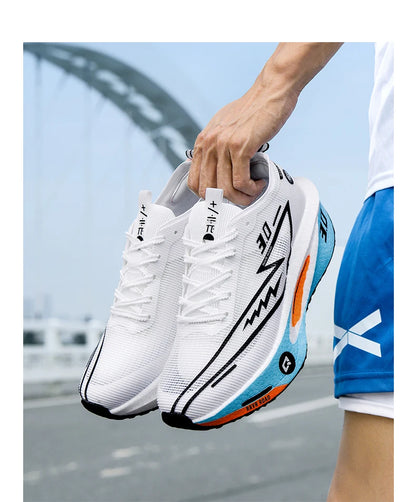 Running Shoes Specialty Men Marathon Sports Carbon Plate Breathable Ultralight Women Comfortable Athletic Cushion Stability Sneakers