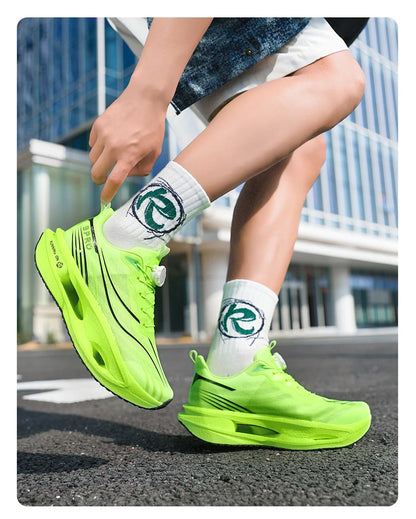 Running Shoes Carbon Board Speciality Marathon Men Sports Breathable Lightweight Women's Comfortable Athletic Nonskid Sneakers