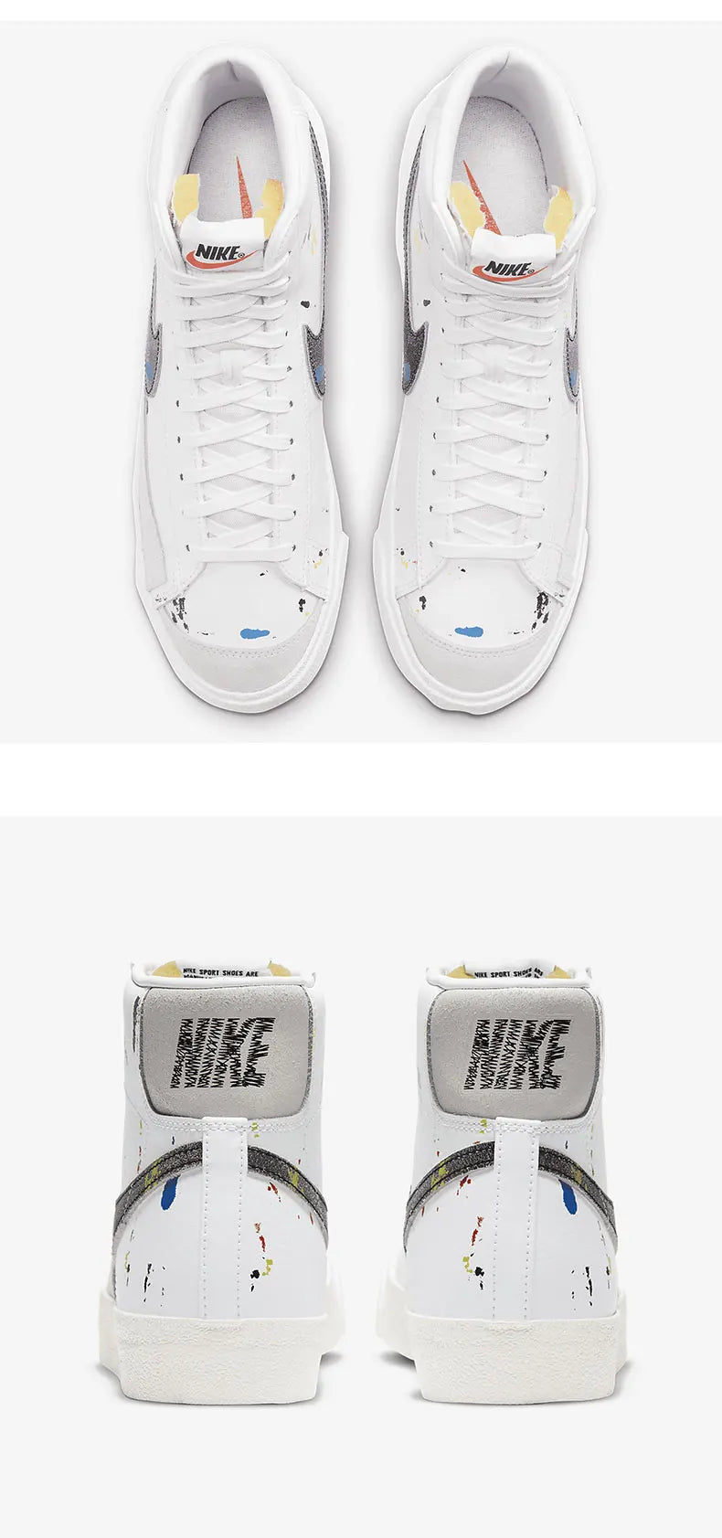 Nike originele, seizoensgebonden nieuwe mid-top skateboardschoenen voor heren en dames, sport- en vrijetijdsschoenen DC7331-100
