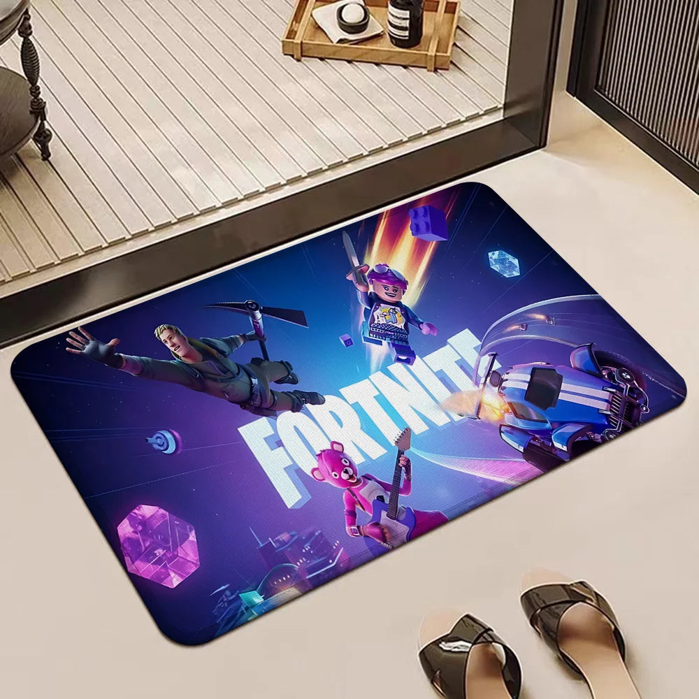 Game Fortnite Entrance Front Door Doormat Non-slip Kitchen Rug Living Room Rugs Balcony Bathroom Foot Mat Floor Mats Carpet