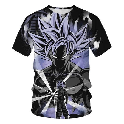 Dragon Ball T-Shirt Kids Tops Tee Anime Figures Son Goku Super Saiyan T-shirt Boys T-shirts Children Clothes Summer Short Sleeve