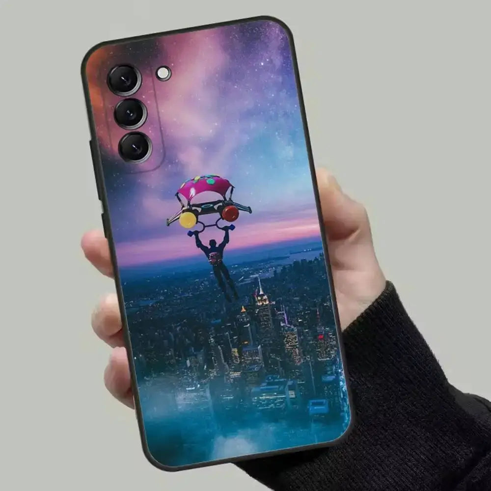 M-Midas F-Fortnite Phone Case For Samsung Galaxy A13, A21s, A22, A31, A32, A52, A53, A71, A80, Soft Black Shell