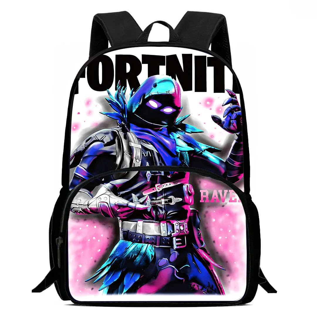 Hot Game Design Child Backpacks Lunch Bag Pencil Case Large Capacity School Bags for Boys and Girls Best Gift Fortnite