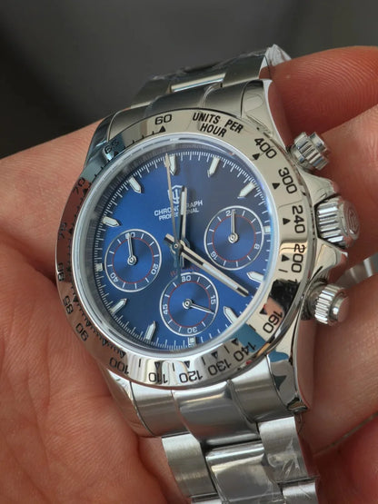 Watchdives WD16500 V2 Men Watch VK63 Quartz Movement Chronograph Wristwatch Stainless Steel Sapphire Crystal Luminous Watches