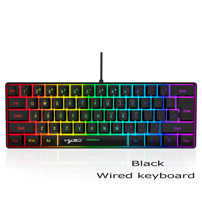 Keyboard gaming pc Backlit pink Keyboards 61 keys mini computer 60% Musical Usb lady ergonomic office Wired key board portable