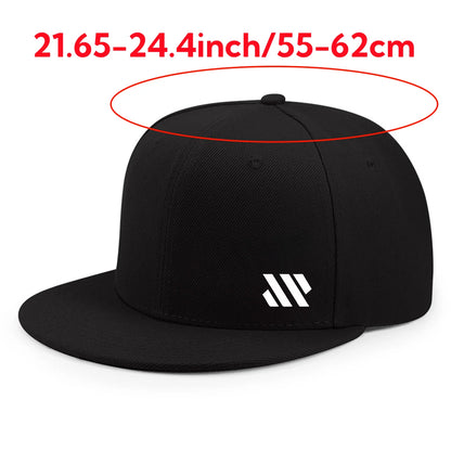 Baseball-lippis, jossa on valkoinen logo. Unisex-malli, säädettävä, hengittävä, tasainen lieri, kevyt ulkoilu- ja matkalippis, päähine.