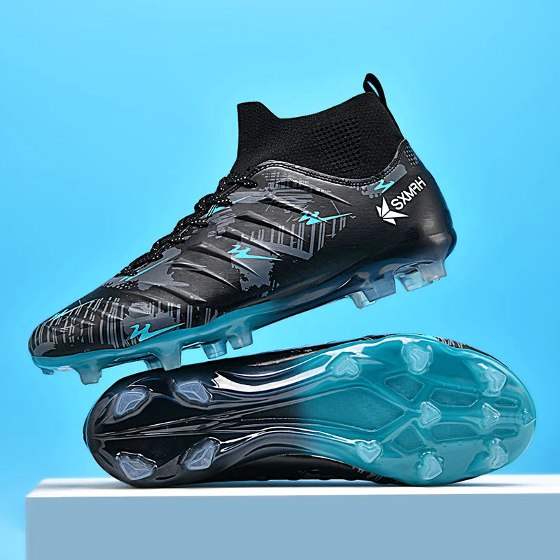 Chaussures de football à crampons longs AG pour hommes Genuine Double Star, chaussures de match et d'entraînement professionnelles pour adolescents et adultes