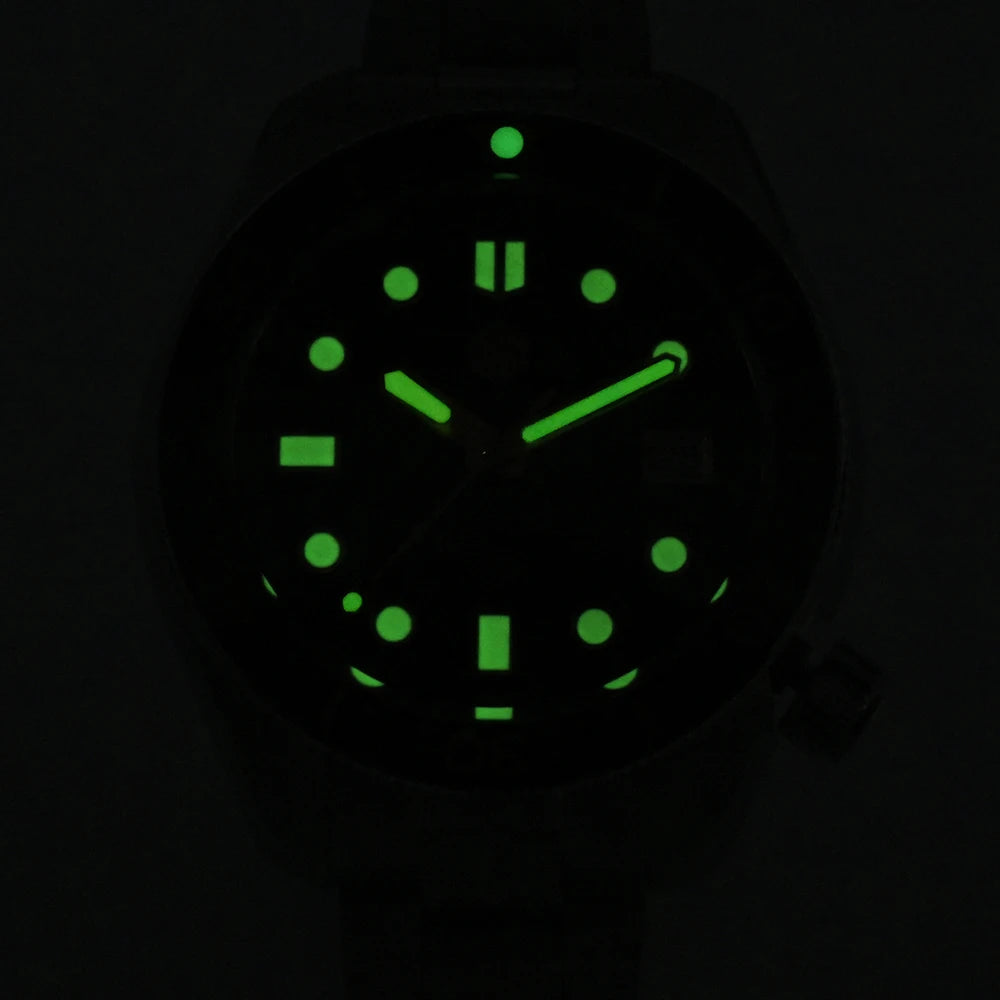 San Martin 44mm Men's Diver Watch Vintage MM300 Gilt Dial Sport NH35 Automatic Mechanical Sapphire Waterproof 300M C3 Lume SN0087
