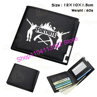 Fortnite Anime Figures Wallet Victory Royale PU Leather Purse Coin Holder Money Clutch Wristlet Cover Wallet Card Holder