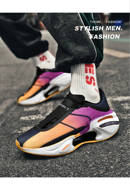 2026 New Men Sports Breathable Lightweight Comfortable Athletic Non-Skid Sneakers Daily Leisure Shopping Walking Marathon Shoes