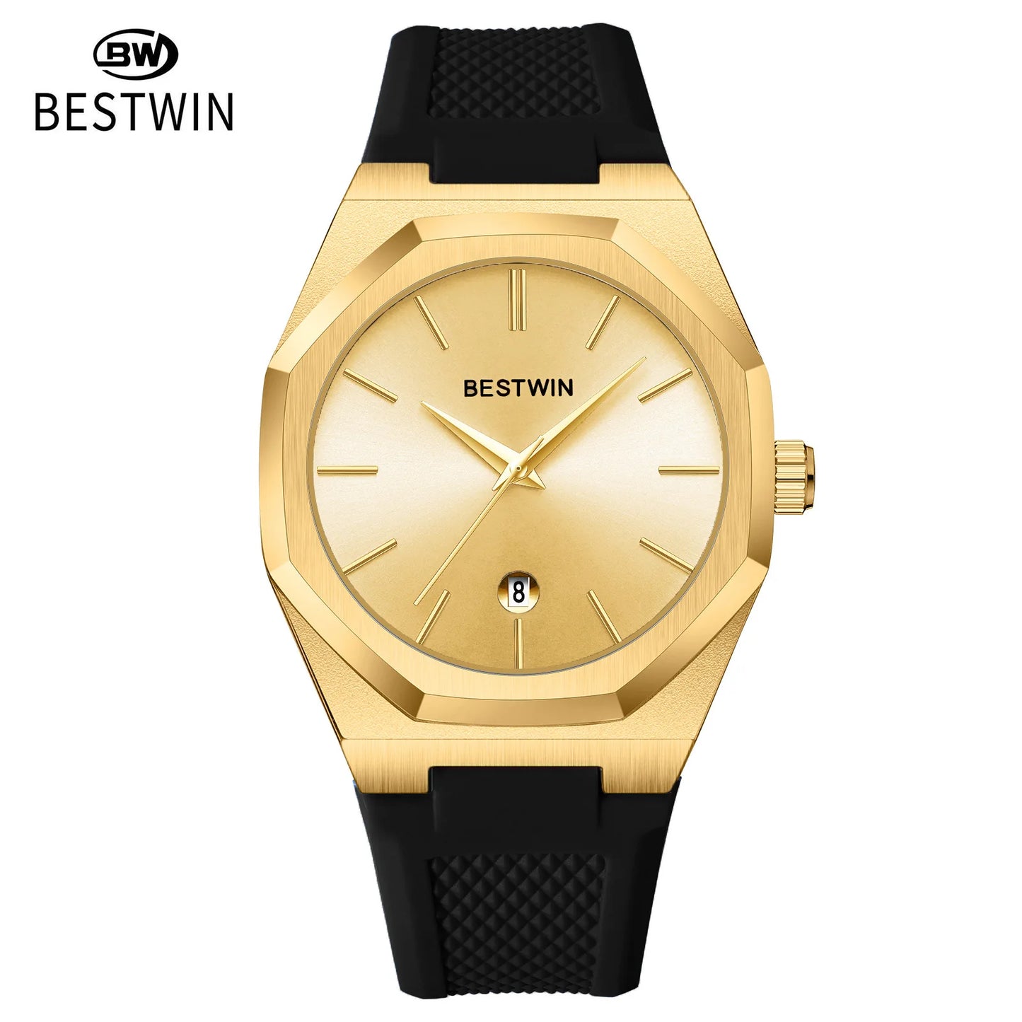Luxury Quartz Wristwatch Silicone Strap reloj hombre Sport Watch for Man Fashion Date Original Waterproof Clock