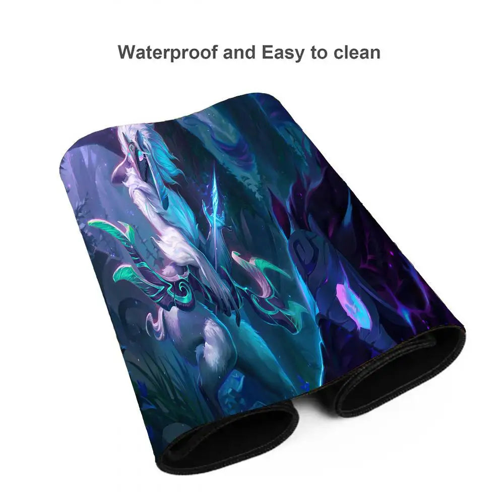 League of Legends Kindred Mouse Pad Large Gaming Mousepad Computer Anime Girl Desk Mat Laptop Accessories Gamer XXL Keyboard Rug