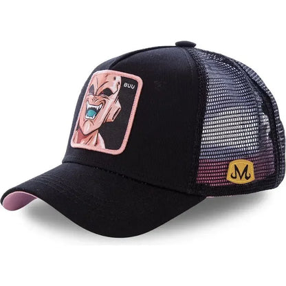 Kapa Dragon Ball Son Goku, bejzbolska kapa, poletna potovalna kapa s ščitkom, moška kapa z vezenjem, hip-hop kapa s ščitkom proti soncu, nastavljiva kapa v stilu »trucker«, mrežasta kapa