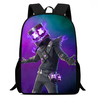 Kids School Backpack Cartoon Fortnite Bags for Girls Boys Durable Lightweight Large Capacity Breathable