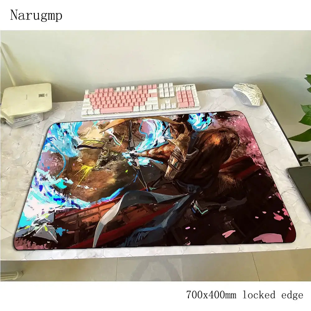 Overwatch-Mauspad 700x400x3mm, Gaming-Mauspad im Anime-Stil, personalisierte Schreibtischunterlage fürs Büro, Notebook-Desk-Mat, Geschenk für Jungen, Padmouse für PC-Gamer