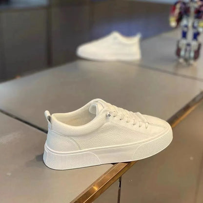 Vyriški sportiniai bateliai, kasdieniai batai, vyriški plokščiapadžiai batai, „Zapatillas Hombre“, lengvi, pagaminti iš PU odos, kvėpuojantys batai, vyriški balti sportiniai teniso bateliai