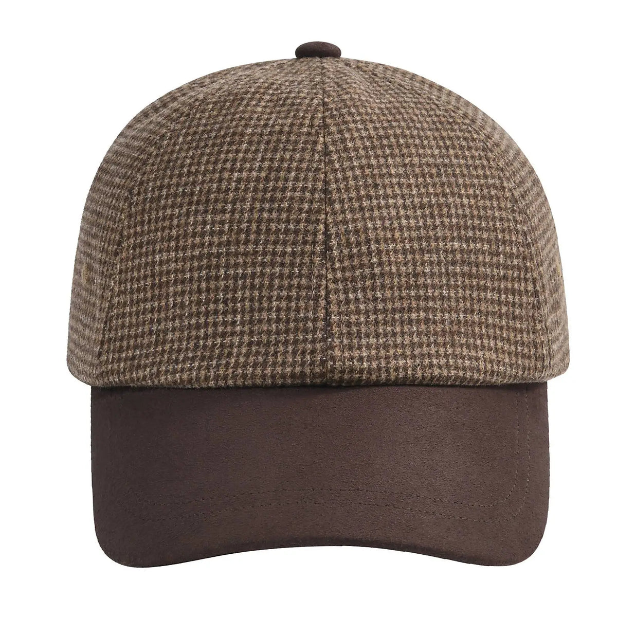 BOTVELA Șapcă de baseball din lână tweed pentru bărbați, stil casual, moale, ajustabilă, fără structură