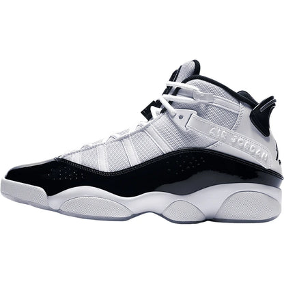„Nike“ oficialūs, autentiški „JORDAN 6 RINGS“ vyriški sportiniai krepšinio bateliai su amortizacija 322992-104