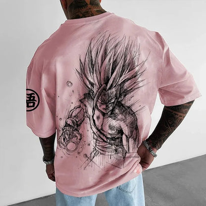 Dragon Ball Z Themed T-Shirt - Pure Cotton, Breathable & Elastic | Comfortable & Stylish | Great for Anime Fans