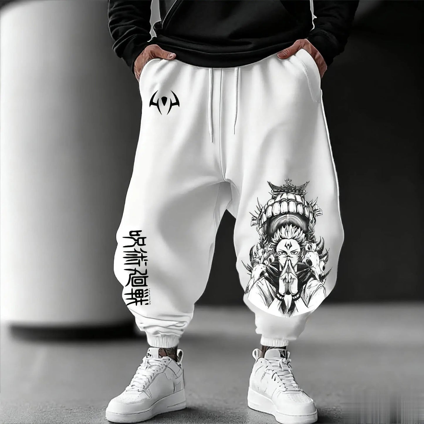 Jujutsu Kaisen Men Jogging Pants Loose Casual Sweatpants Japanese Anime Print Streetwear Graphic Hip Hop Trousers Y2K Clothes