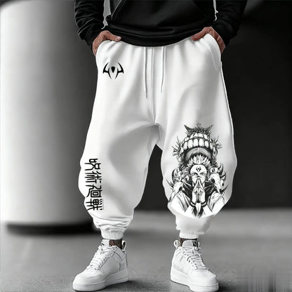 Jujutsu Kaisen Men Jogging Pants Loose Casual Sweatpants Japanese Anime Print Streetwear Graphic Hip Hop Trousers Y2K Clothes