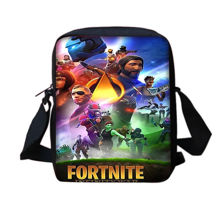 Hot Game Boy Girls Printed Shoulder Messenger Bag Child Design Fortnite Casual Handbag Men Women Phone Bag Shopping Bag